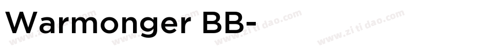 Warmonger BB字体转换